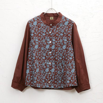 Cotton Small Floral Embroidery Blouse