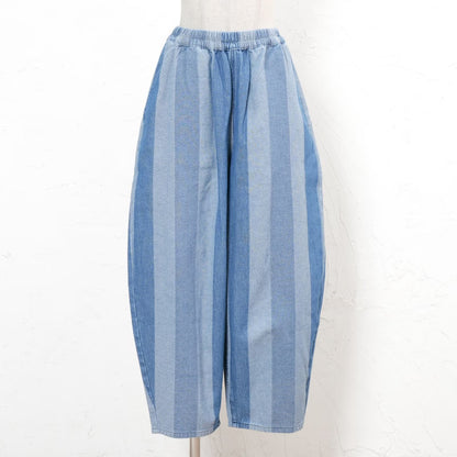 Striped Jacquard Denim Pants