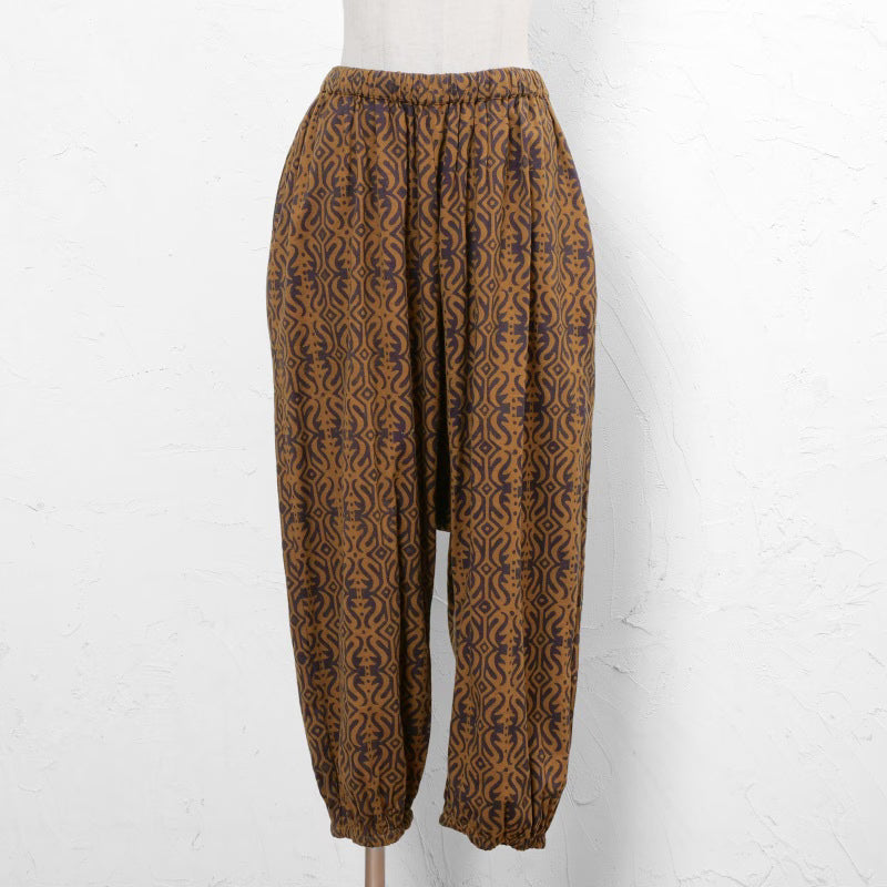 Cotton Block Print Harem Pants