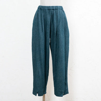 Cotton Melange Tapered Pants
