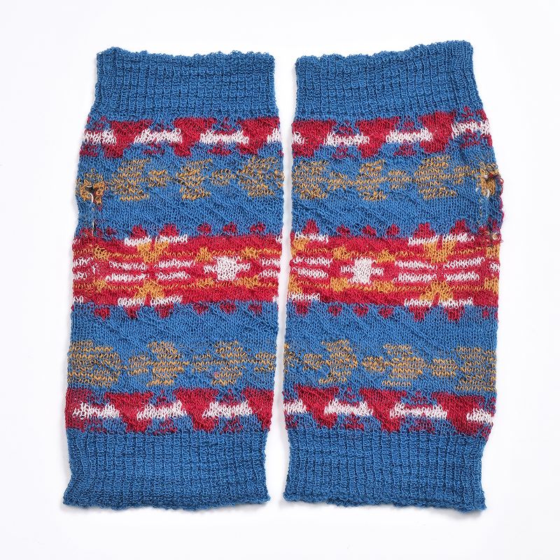 Geometric Border Arm Warmers