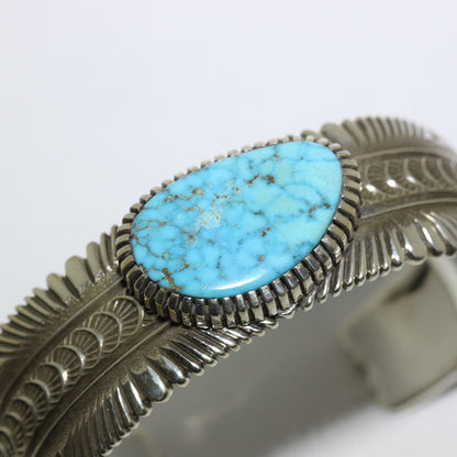 Pulsera de gema azul por Ron Bedonie 5-1/2"