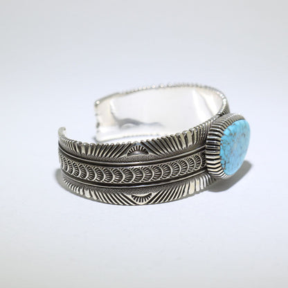 Bracelet avec Gemme Bleue par Ron Bedonie 5-1/2"