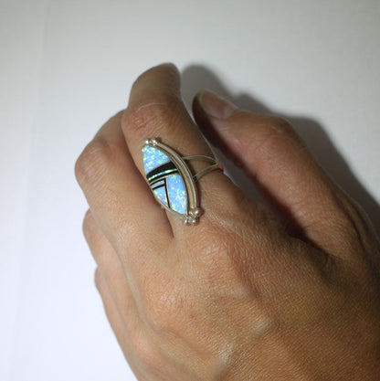 Inlay-Ring von Stone Weaver - Größe 7