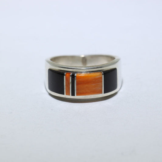 Cincin inlay oleh Wayne Muskett ukuran 7.5