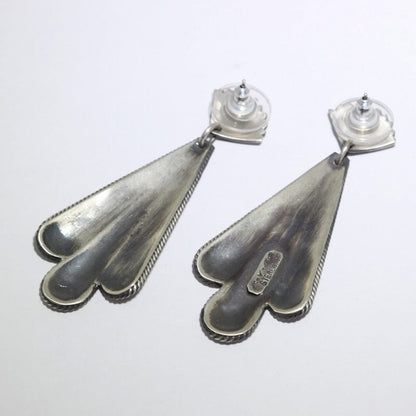 Sterling silver earrings by Steve Arviso