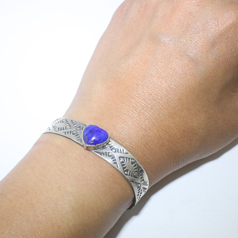 Bracelet en lapis-lazuli par Arnold Goodluck 4-3/4"