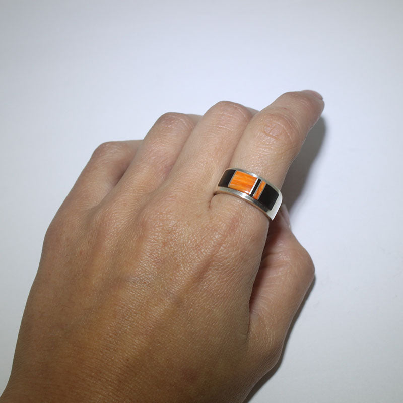Inlay-Ring von Wayne Muskett Größe 7,5