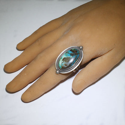 中国绿松石戒指，尺寸10