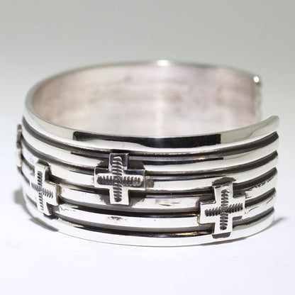 Silver Bracelet by Andy Cadman 5-3/4"