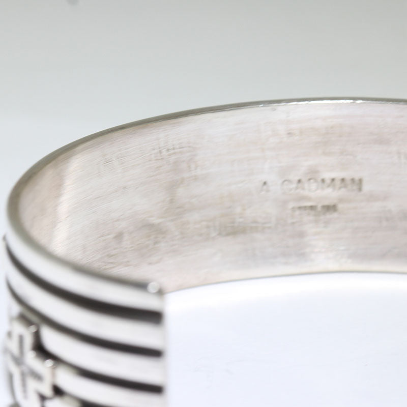 Silver Bracelet by Andy Cadman 5-3/4"