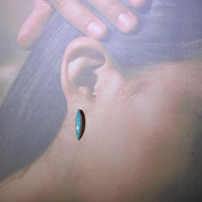 Boucles d'oreilles en anneau Zuni fait main