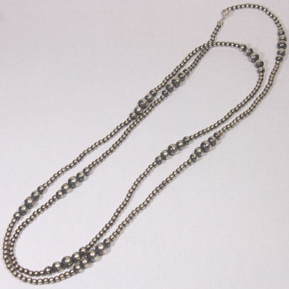 Длинное ожерелье с жемчугом Навахо