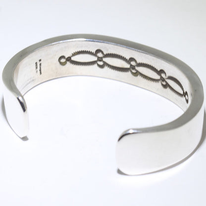 Bracelet en argent massif par Bruce Morgan 15 cm