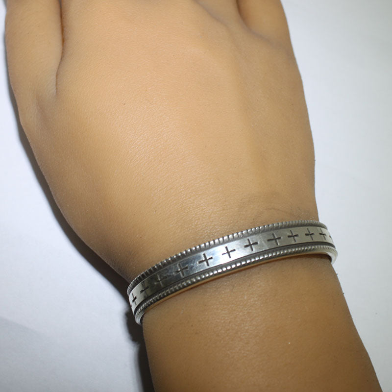 Silver Bracelet by Harrison Jim 5-1/4"