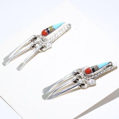 Inlay Earrings by Zuni