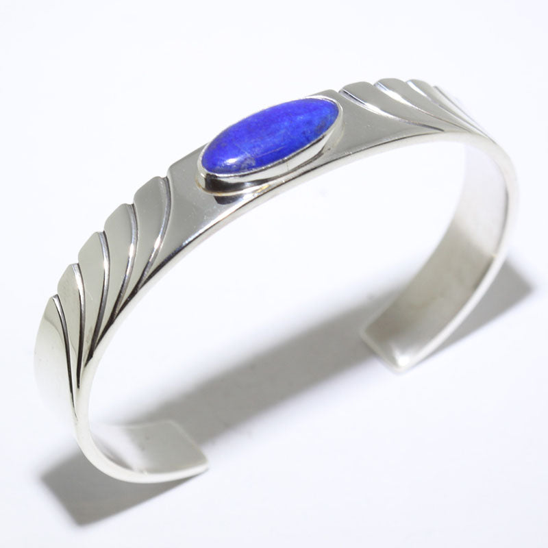 Lapis Bracelet by Steve Yellowhorse 5-1/2"