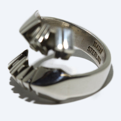 Bague en argent par Isaiah Ortiz taille 9,5