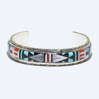 Inlay bracelet by Zuni