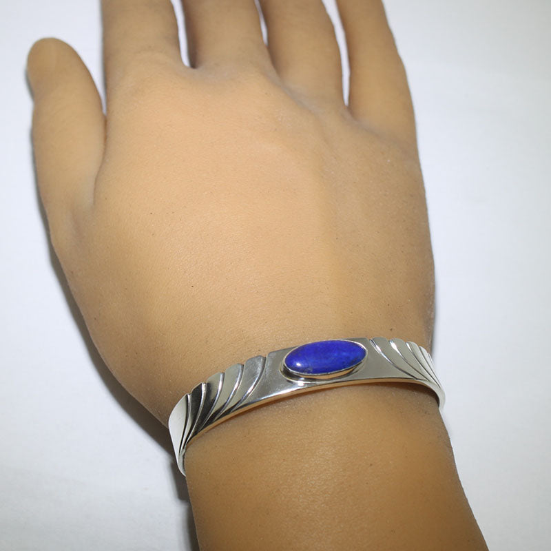 Lapis Bracelet by Steve Yellowhorse 5-1/2"