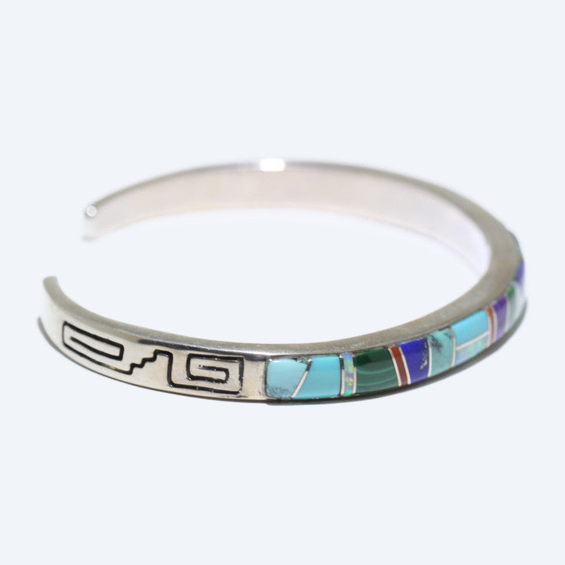 Inlay bracelet by Zuni