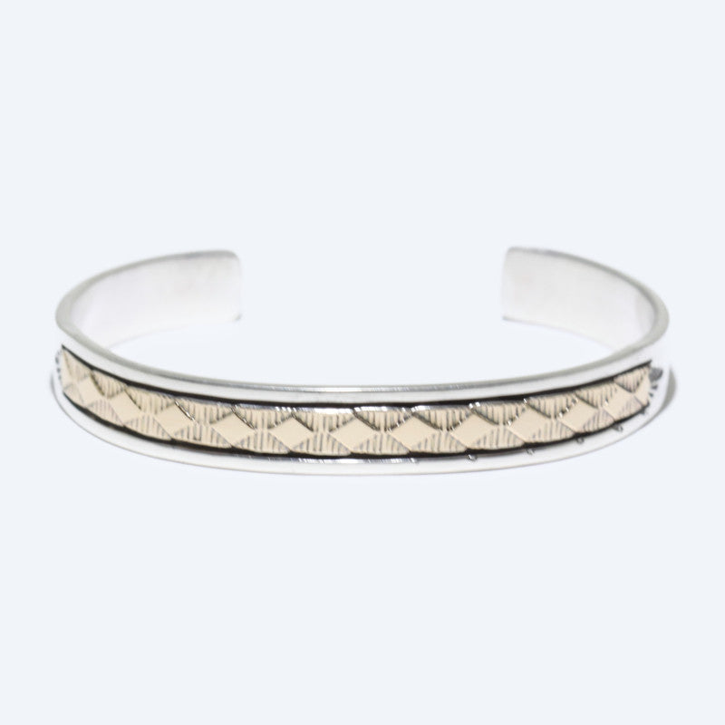 14K & Silver Bracelet by Bruce Morgan