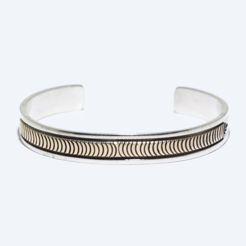 14K & Silver Bracelet by Bruce Morgan