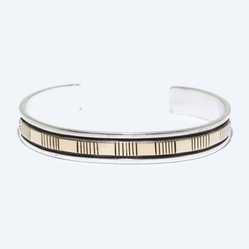 14K & Silver Bracelet by Bruce Morgan