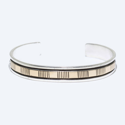 14K & Silver Bracelet by Bruce Morgan