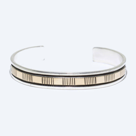 14K & Silver Bracelet by Bruce Morgan