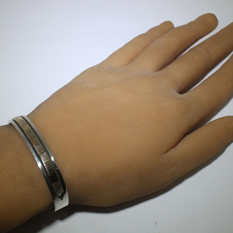 14K & Silver Bracelet by Bruce Morgan