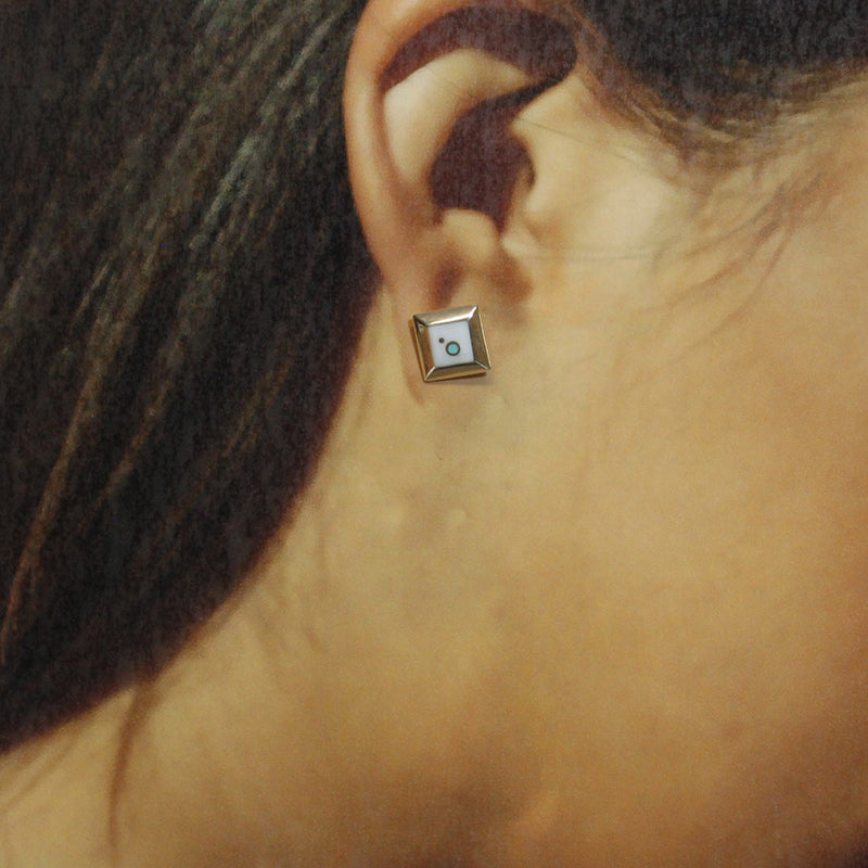 Inlay Earrings by Veronica Benally