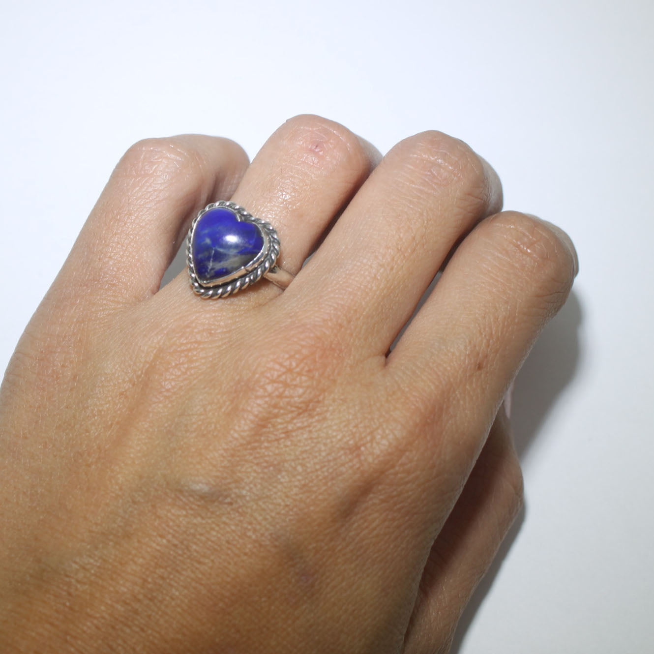 Lapis Heart Ring by Robin Tsosie