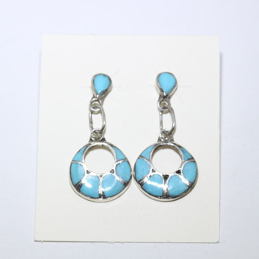 Turquoise Earrings by Zuni