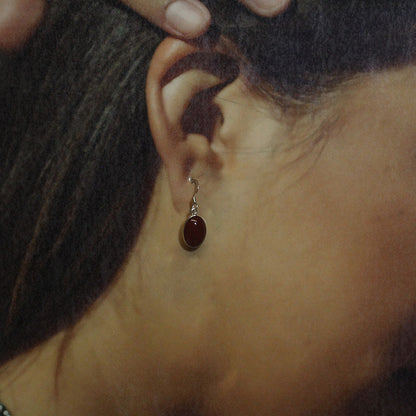 Boucles d'oreilles en Cornaline par les Navajos