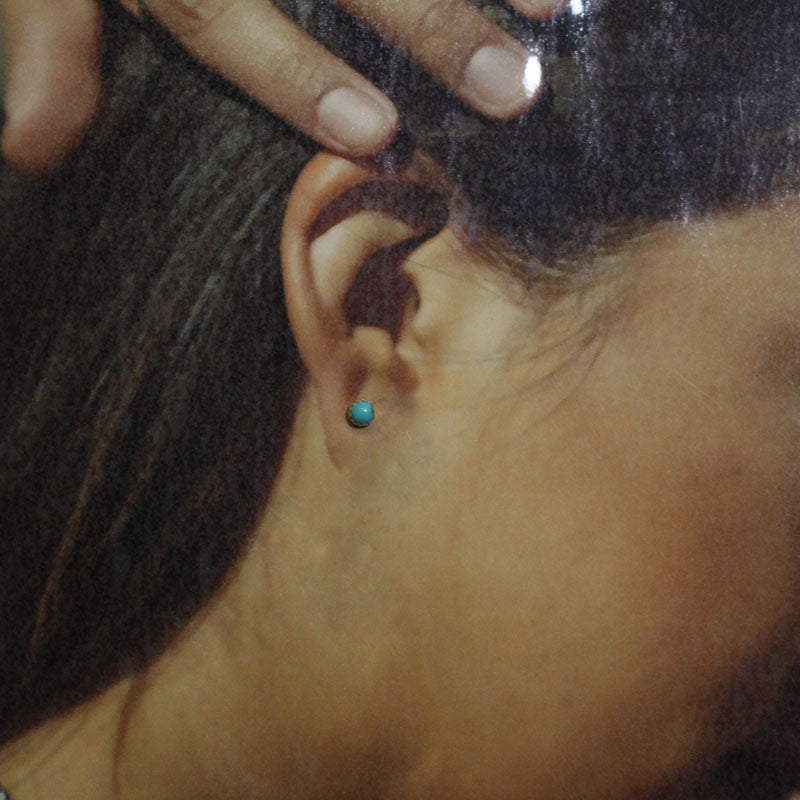 納瓦霍族的綠松石耳環