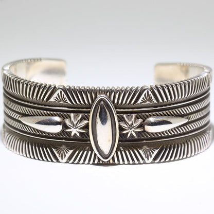 Silver Bracelet by Ron Bedonie 5-1/2"