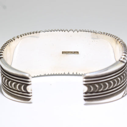 Silver Bracelet by Ron Bedonie 5-3/4"