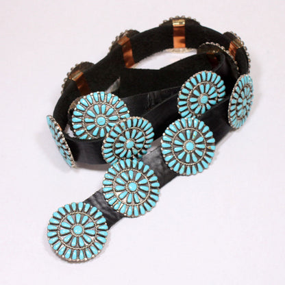 Ceinture concho en grappe Zeita Begay