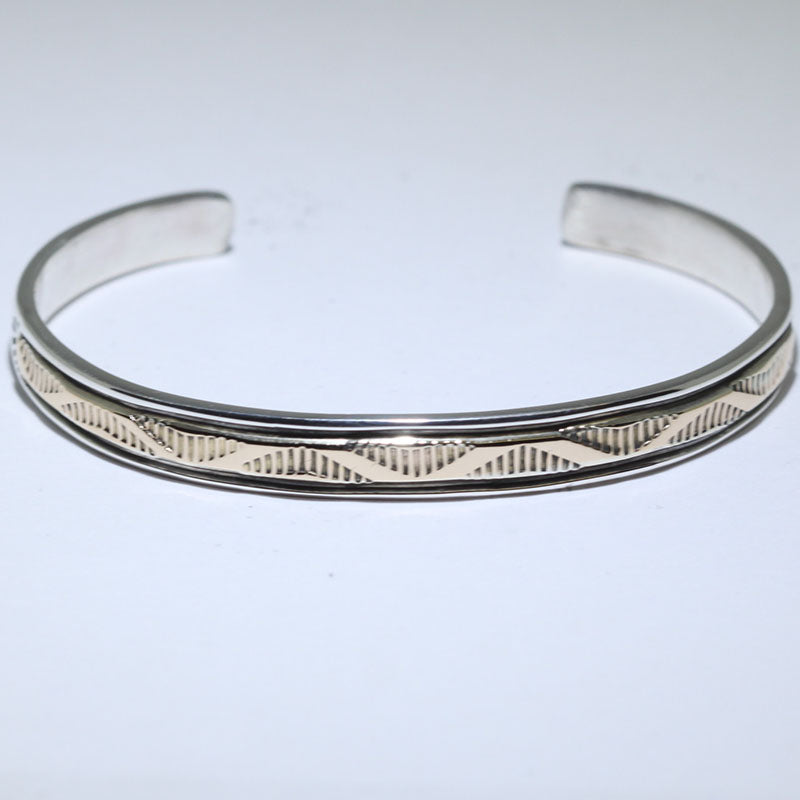 14K & Silver Bracelet by Bruce Morgan