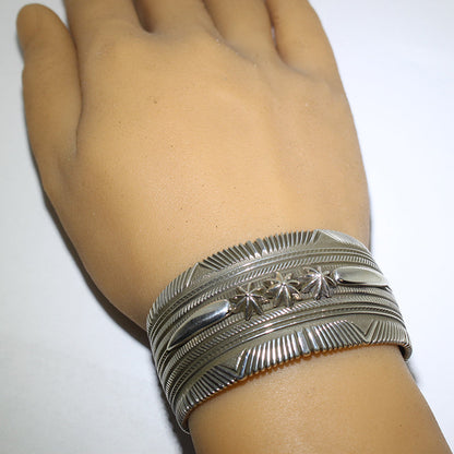 Silver Bracelet by Ron Bedonie 5-3/4"