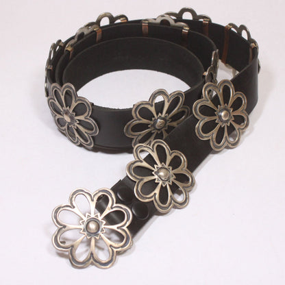 Ceinture concho en argent sterling