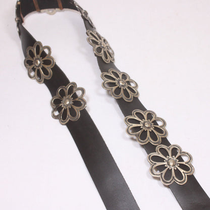 Sterling silver concho belt