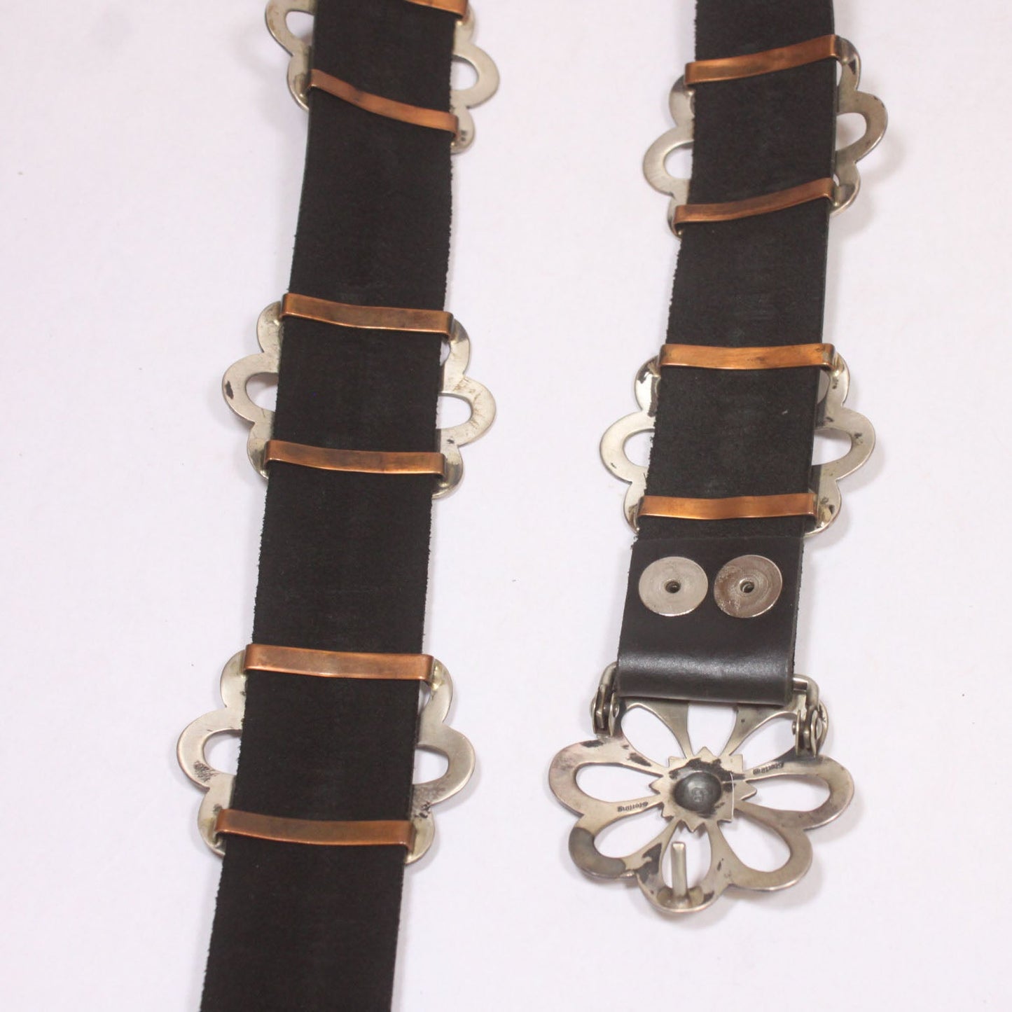 Sterling silver concho belt