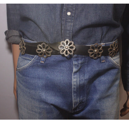 Sterling silver concho belt