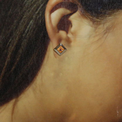 Inlay Earrings by Veronica Benally