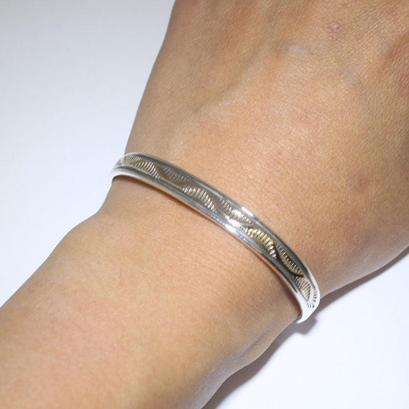 14K & Silver Bracelet by Bruce Morgan