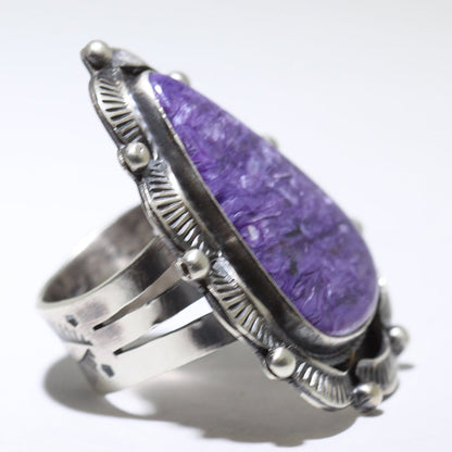 Charoite Ring by Justine Tso- 9.5