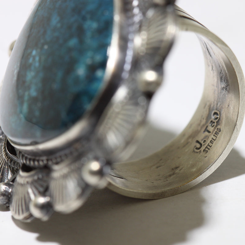 Justine Tso設計的孔雀石戒指 - 9號