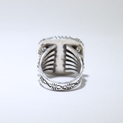 Kingman Ring by Tsosie White size 12.5